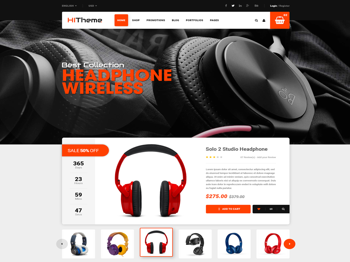 Hitheme WordPress store theme by Magentech