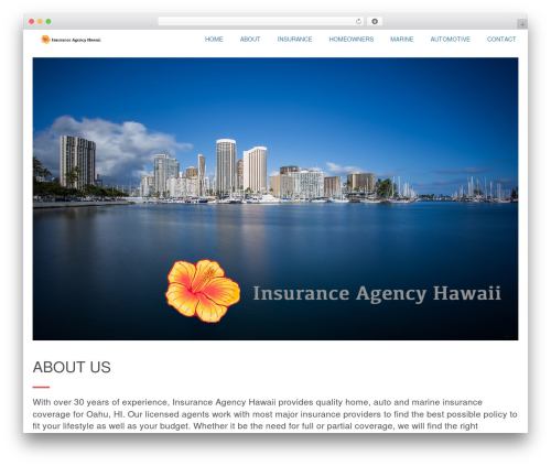 Lambda theme WordPress - insuranceagencyhawaii.com