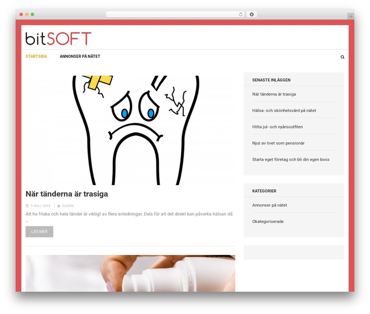 Numinous WordPress theme - bitsoft.se