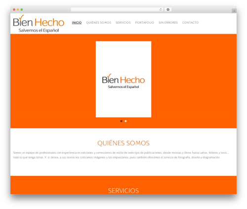 OMM Foundation WordPress theme - bienhecho.com.ec