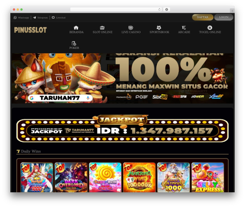 Taruhan77 WordPress theme - pinusslot.com