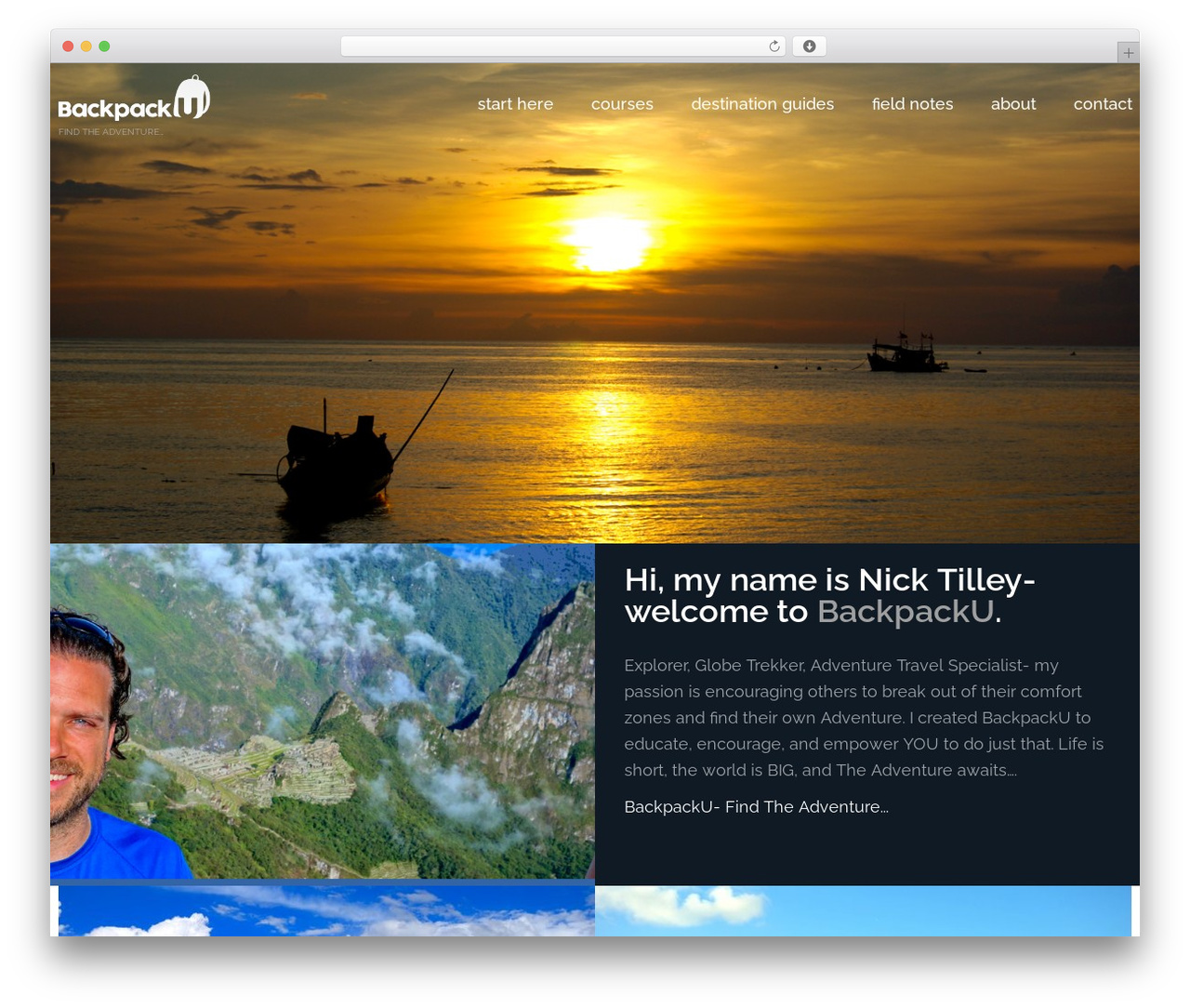 Theme WordPress 6th Continent - backpacku.com