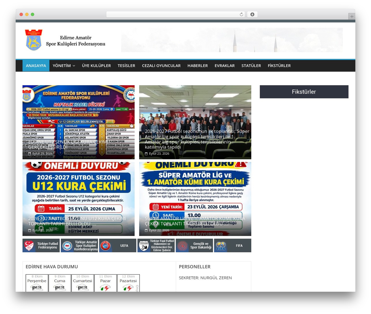 Theme WordPress theme - edirneaskf.org.tr
