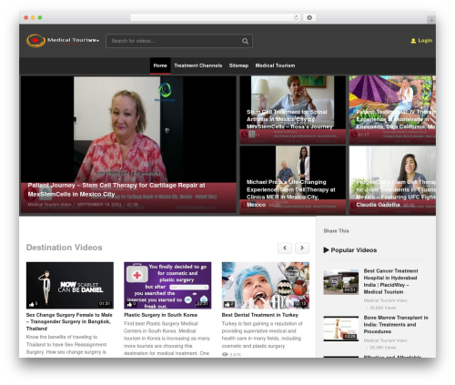 Theme WordPress videopro - medicaltourism.video