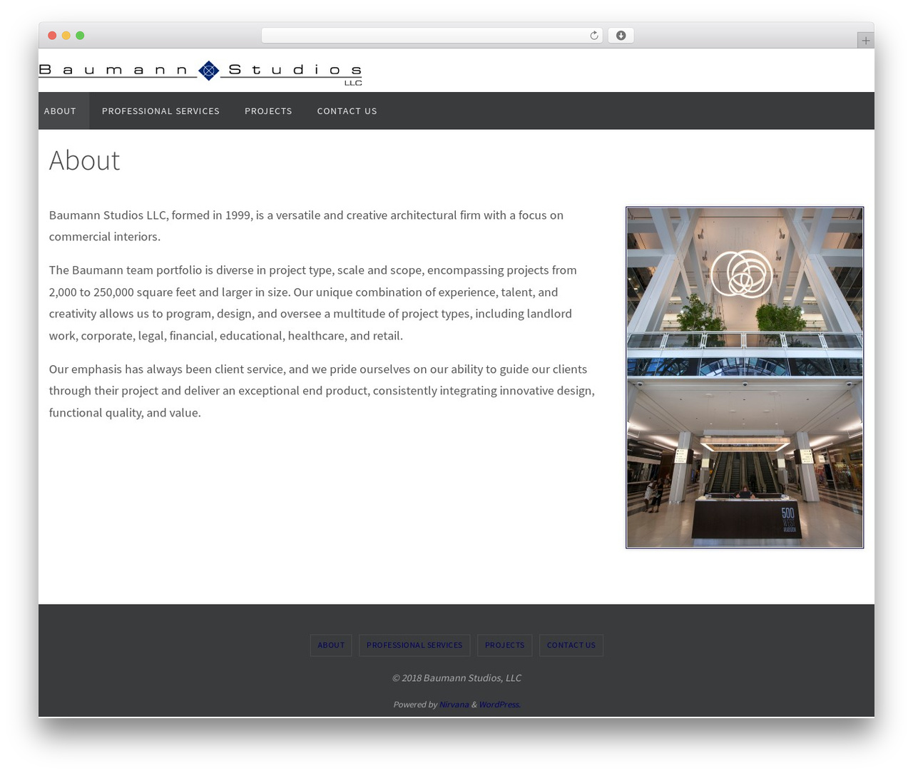 WordPress theme BaumannStudios 2016 - baumannstudios.com