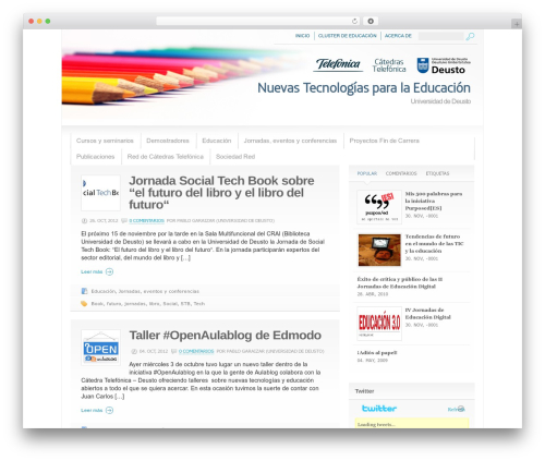 Wp cumulus WordPress plugin - blog.catedratelefonica.deusto.es