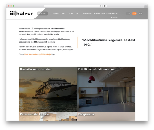 WordPress theme Halver - halver.ee