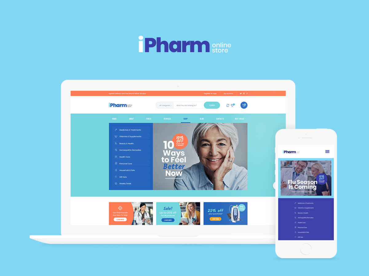 WordPress theme Ipharm