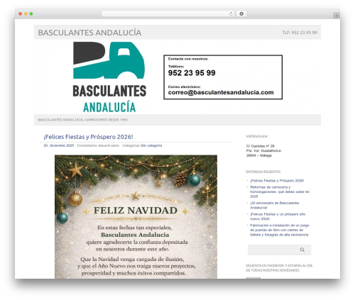 WordPress theme picolight - basculantesandalucia.com