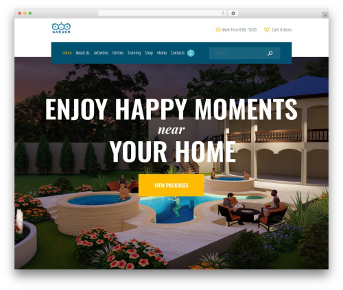 WordPress theme Playa - flogardenpark.com