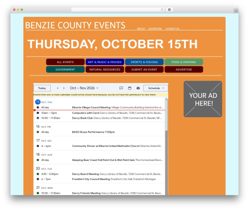 Wpng calendar WordPress plugin - benziecounty.net