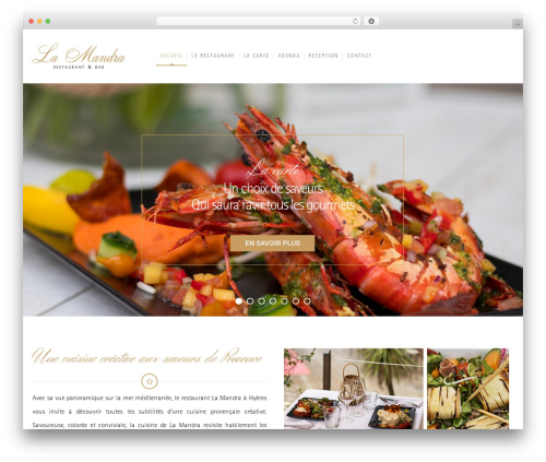WordPress theme WP Nuvo - www.restaurant-la-mandra.fr