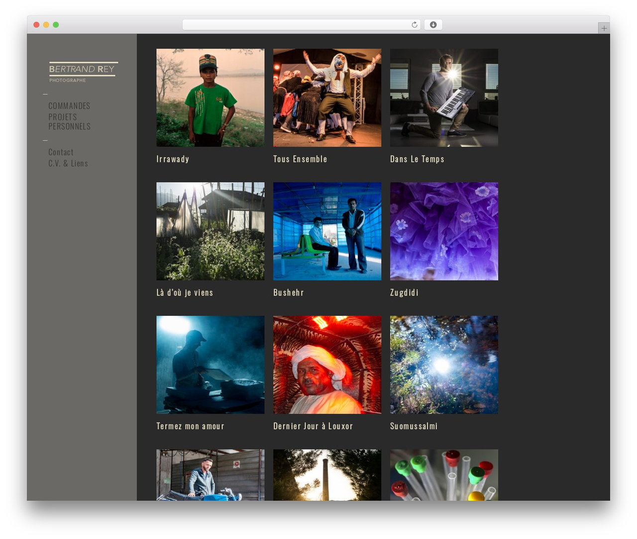 WordPress website theme Touchfolio - bertrandrey.com