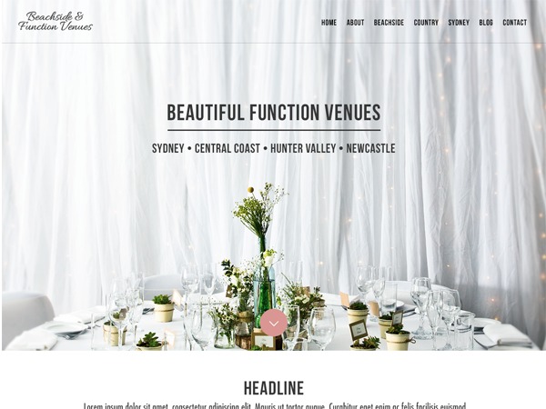 Beachside WordPress theme by Mitch
