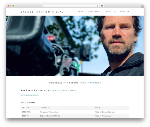 Charm WordPress theme - balazsmarton.eu