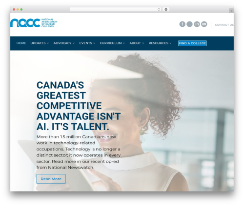 Divi WP theme - nacc.ca