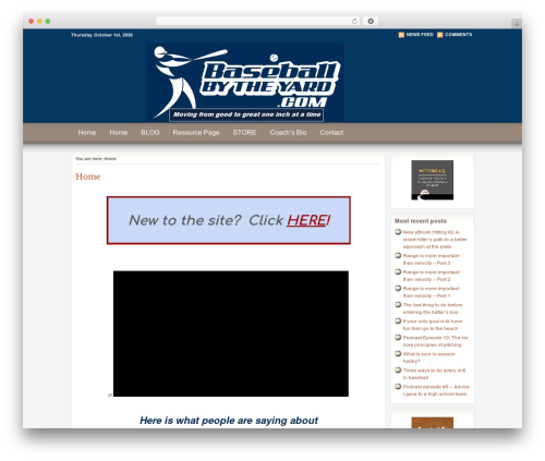 Education WP theme - baseballbytheyard.com