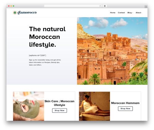 GLA theme WordPress - glamorocco.com