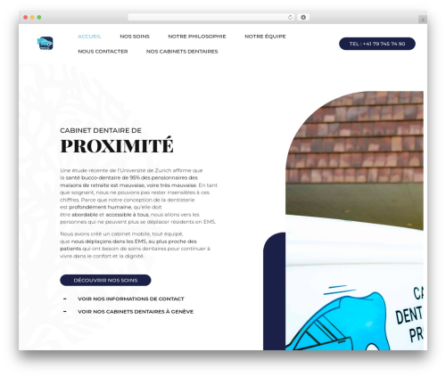 Hello Elementor WordPress theme design - dentiste-mobile.ch