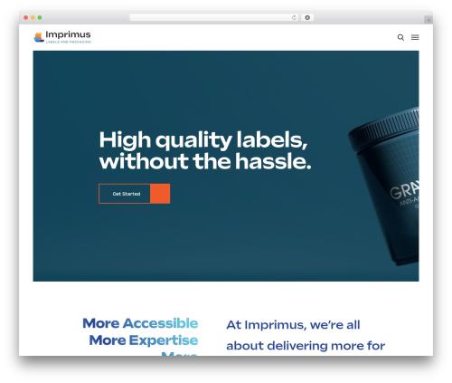 Industrium WordPress theme - imprimus.com