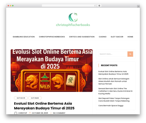 minimalblog WordPress theme free - christophfischerbooks.com