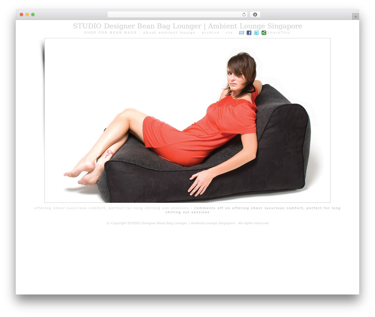 Spotless theme WordPress - beanbags.sg