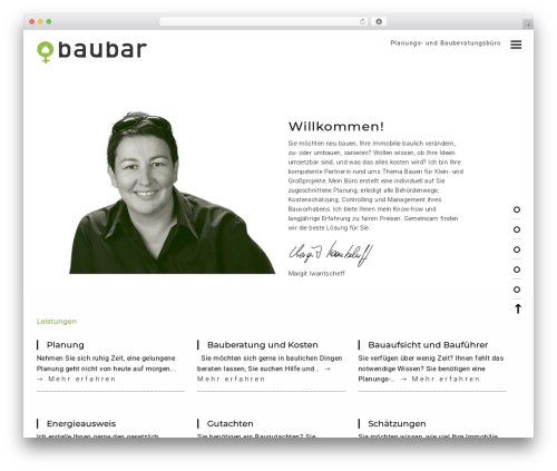 Theme WordPress BauBar - baubar.at