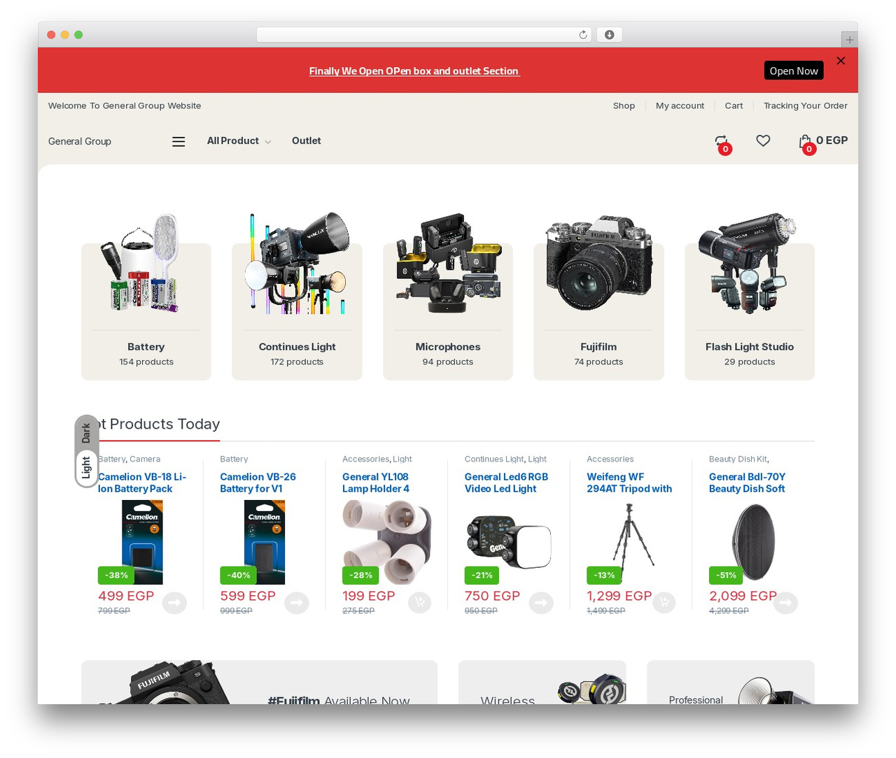 Theme WordPress Electro - general.eg