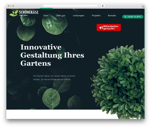 Theme WordPress Kava - gartenbau-schoenekaese.de