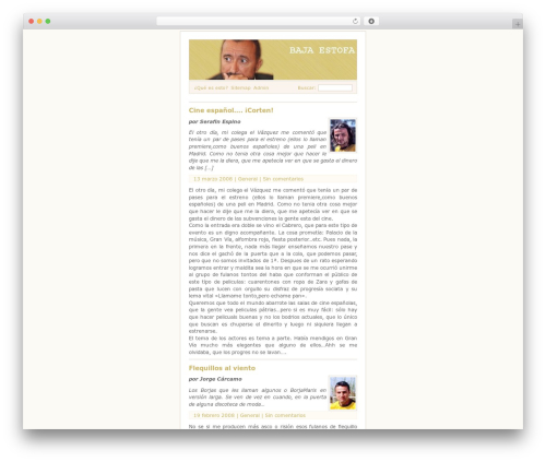 Tiny Mod Brown WordPress website theme - bajaestofa.es