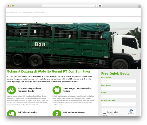 WordPress theme Bad Clone - bad.co.id