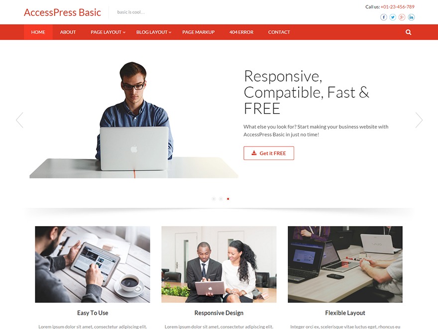 Accesspress Basic Pro WordPress ecommerce theme