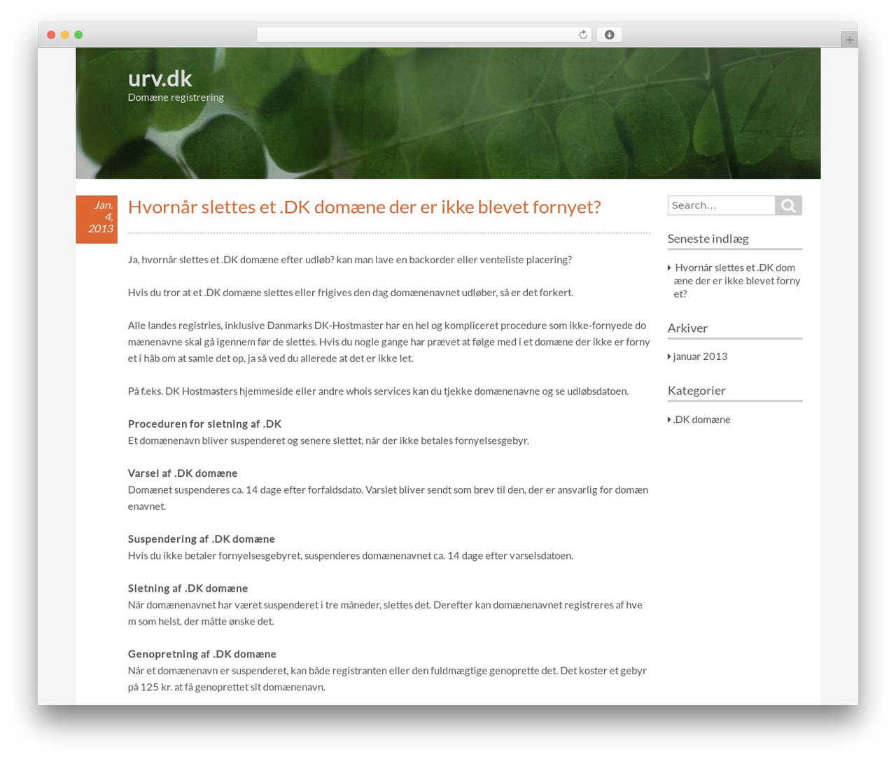 BirdTIPS WordPress website theme - urv.dk BirdTIPS WordPress website theme - urv.dk