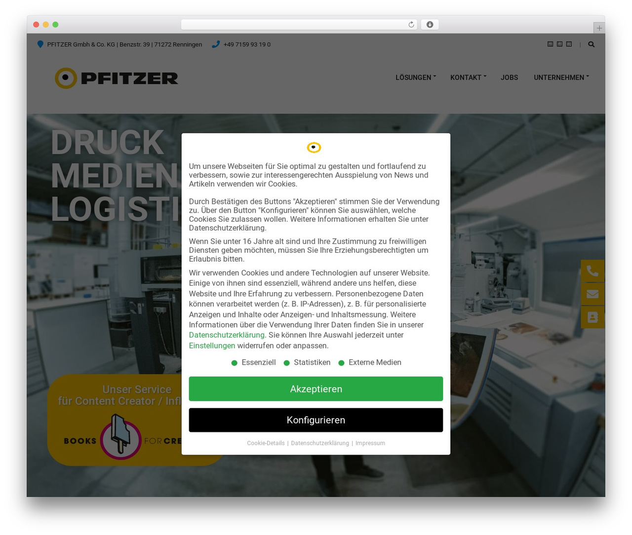 Blockchain WordPress theme design - pfitzer.de
