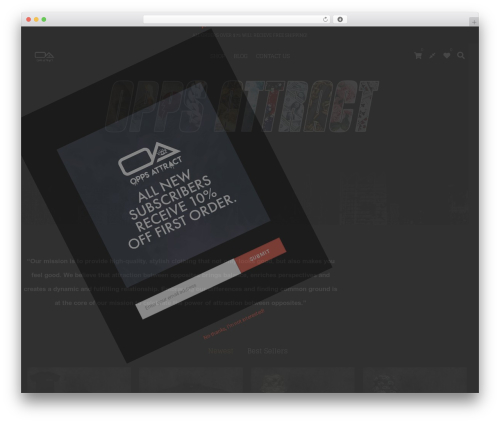 CiyaShop WordPress shopping theme - oppsattractclothing.com