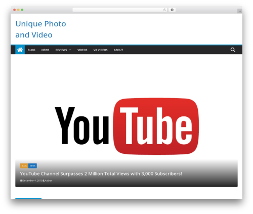 ColorMag WordPress theme free download - uniquephotoandvideo.com