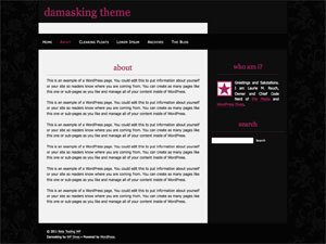 Damasking WordPress theme Damasking WordPress theme