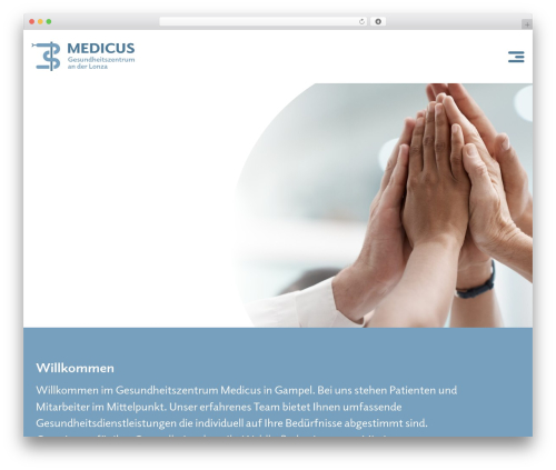 Hello Elementor theme WordPress - medicus-gampel.ch
