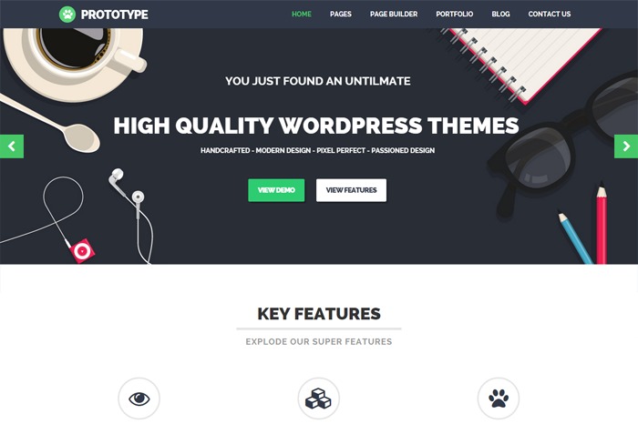 Prototype WP theme by WopeThemes