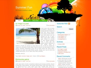 Summer Fun WordPress theme by Padd IT Solutions