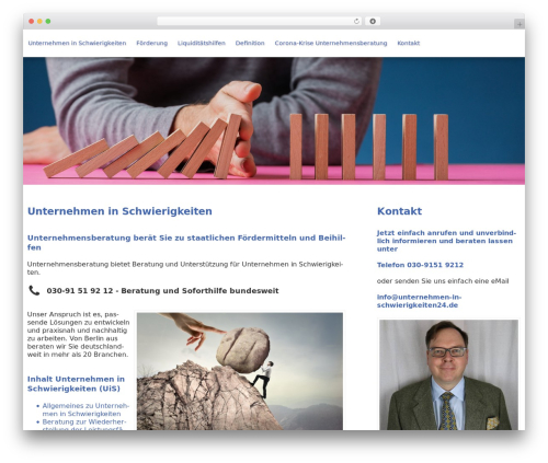 Theme v2 premium WordPress theme - unternehmen-in-schwierigkeiten24.de