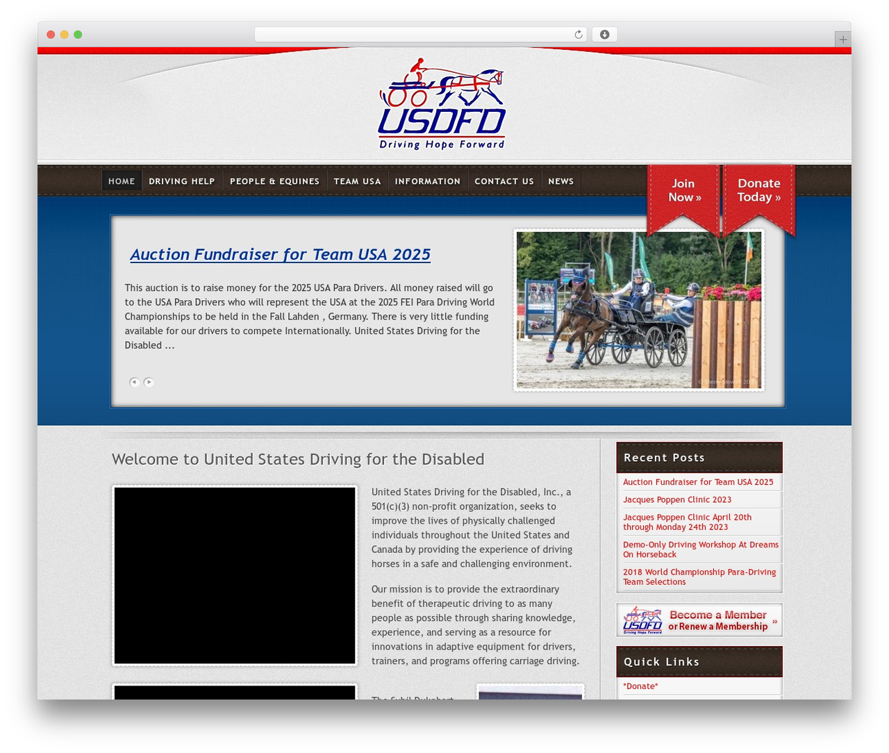 Thesis WordPress theme - usdfd.org