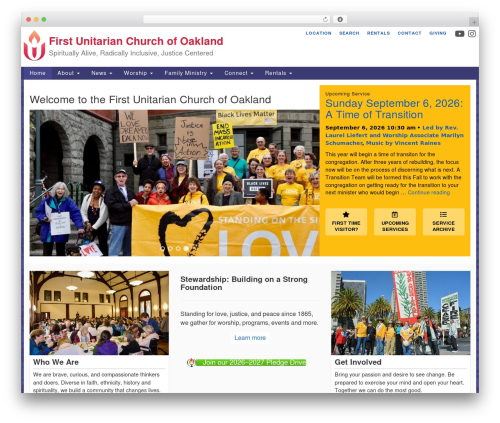 UUA Congregation WordPress theme - uuoakland.org