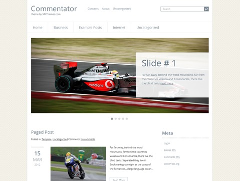 WordPress theme Commentator WordPress theme Commentator