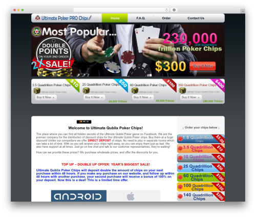 WordPress Theme 963 WordPress website theme - ultimatepokerprochips.com