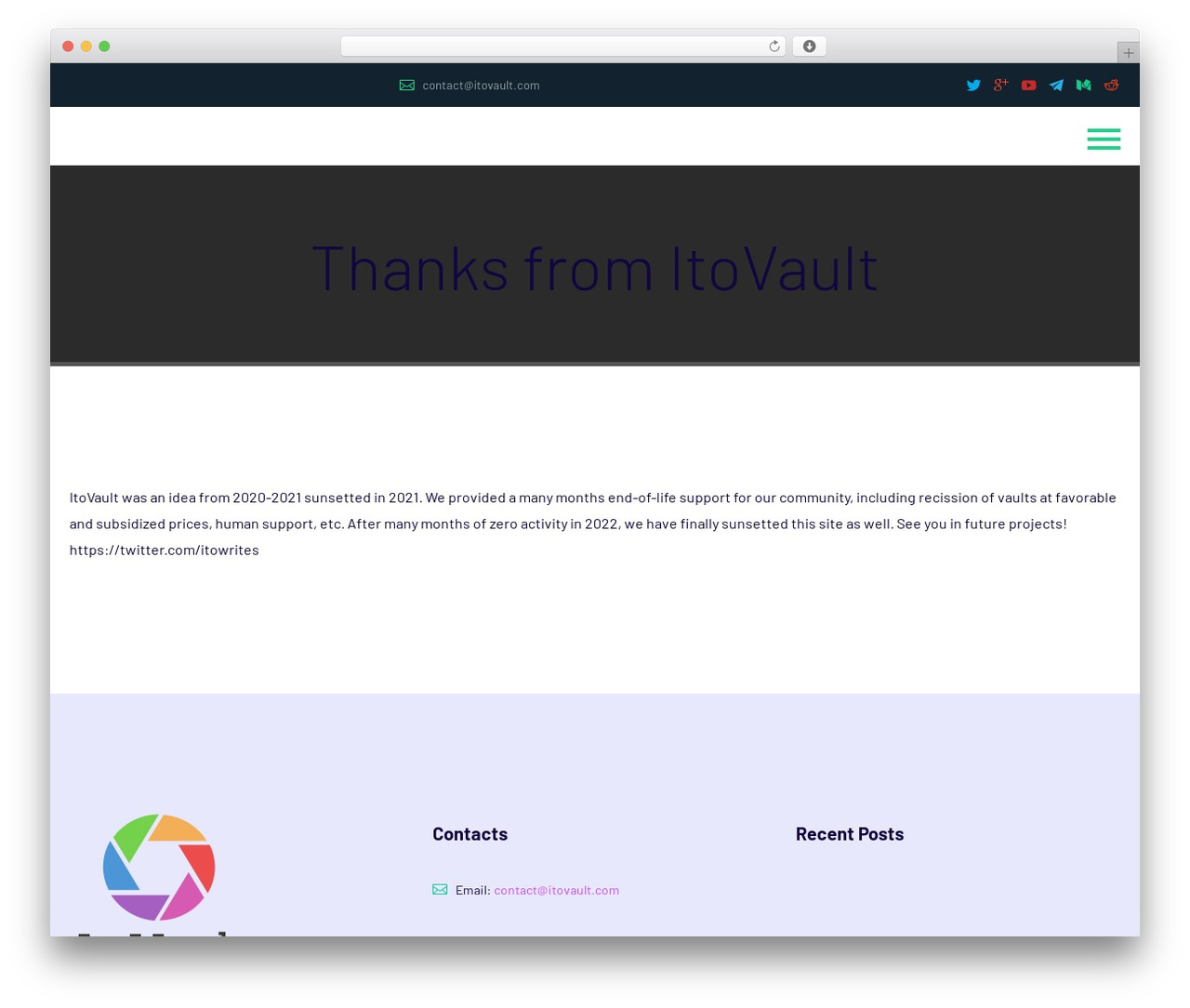 WordPress theme Cryption - itovault.com