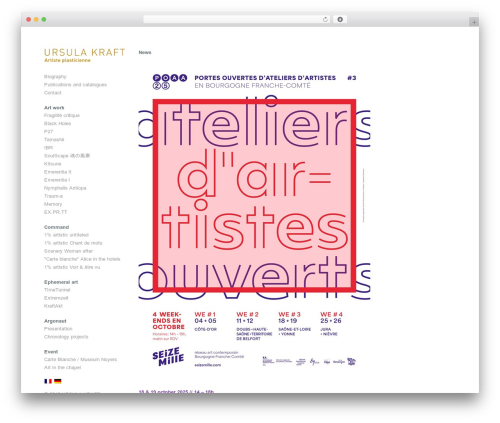 WordPress theme Expositio Theme - ursulakraft.com