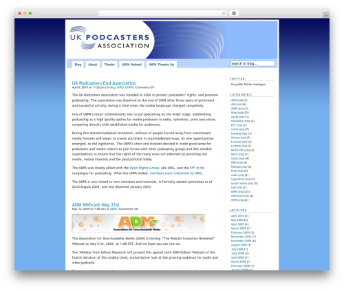 WordPress theme Pool - ukpa.info