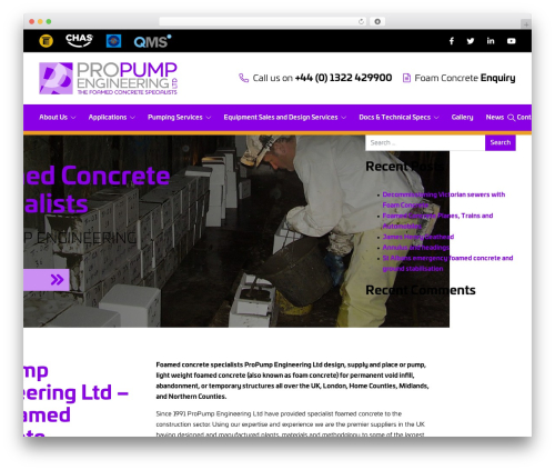 WP theme Graphite WP Theme - foamedconcrete.co.uk