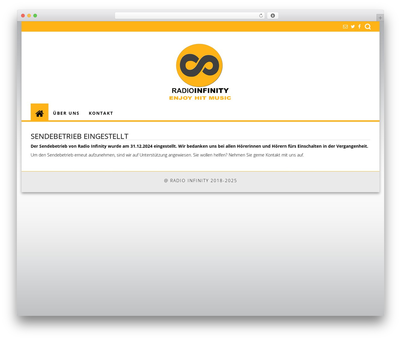First Mag PRO WordPress theme design - radioinfinity.ch